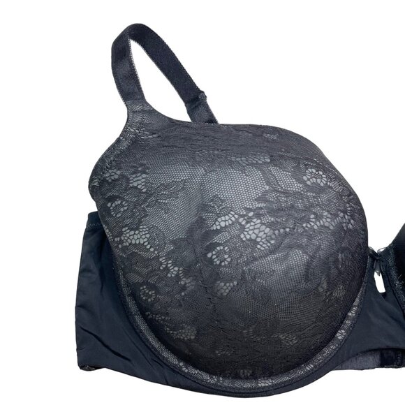 Torrid 40DD Black Lightly Lined Smooth Lace Bra Underwire 11328660 Intimates - Picture 2 of 16